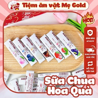 Hộp 30 Thanh Kẹo Sữa Chua Hoa Quả Các Vị Nội Địa , Kẹo Mềm Trái Cây Thanh 17G, Tiệm Ăn Vặt Mẹ Gold