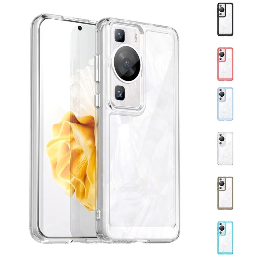 Dành Cho Vỏ Huawei P60 Pro Ốp điện thoại Huawei P60 Pro Capas Ốp điện thoại Chống Sốc Trong Suốt Khu
