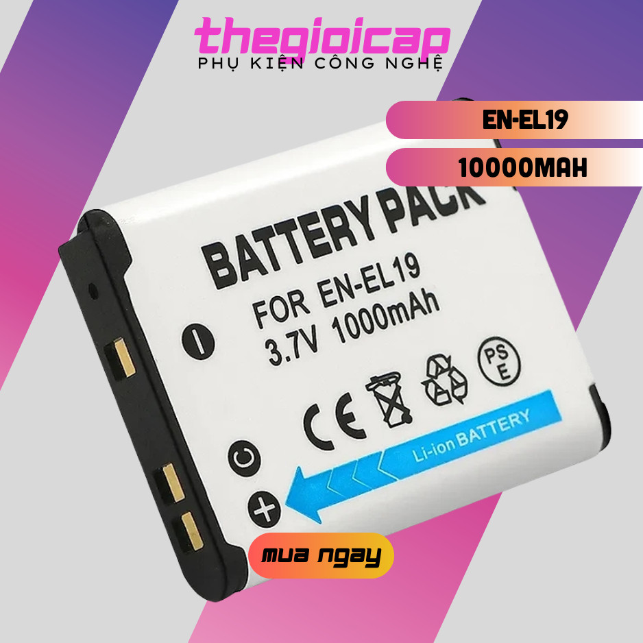 Pin Dành Cho Máy Ảnh Nikon 1000mAh 3.7V EN-EL19