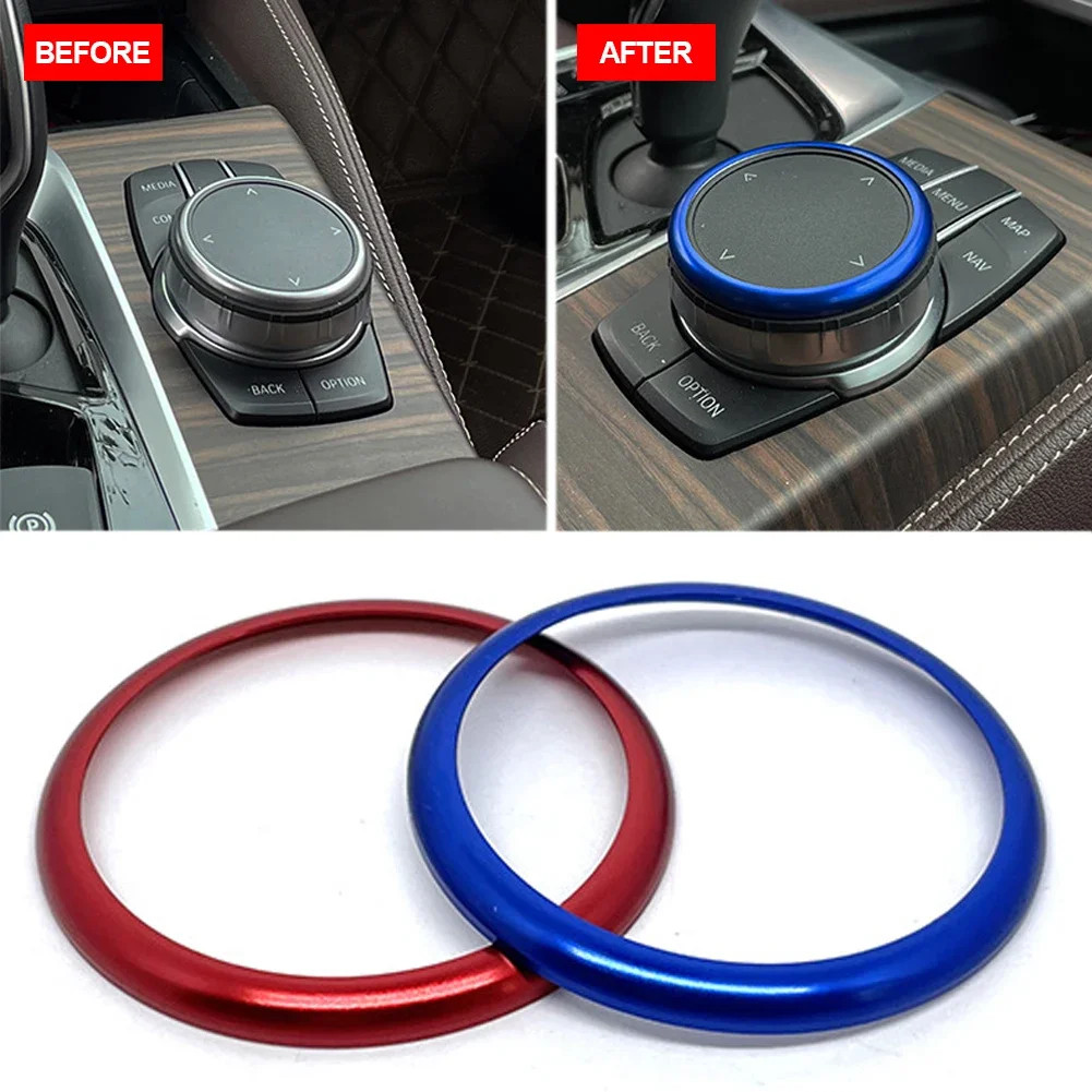 Vòng Ô Tô Điều Khiển Trung Tâm IDrive Đa Phương Tiện Điều Khiển Núm Nhẫn Cho Xe BMW F48 G20 G30 G05 