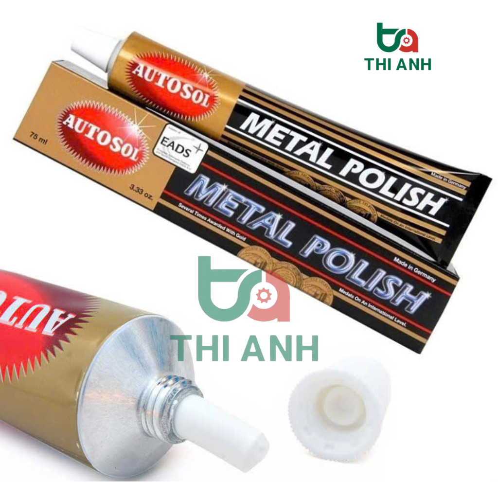 [ 100g - 75ml ] Dung Tích Lớn - Kem đánh bóng kim loại Autosol Metal Polish