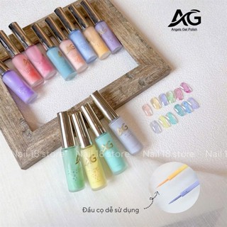 Combo 12 màu Cồn loang sữa, chuỗi màu pastel, Cồn loang AG dung tích 8ml