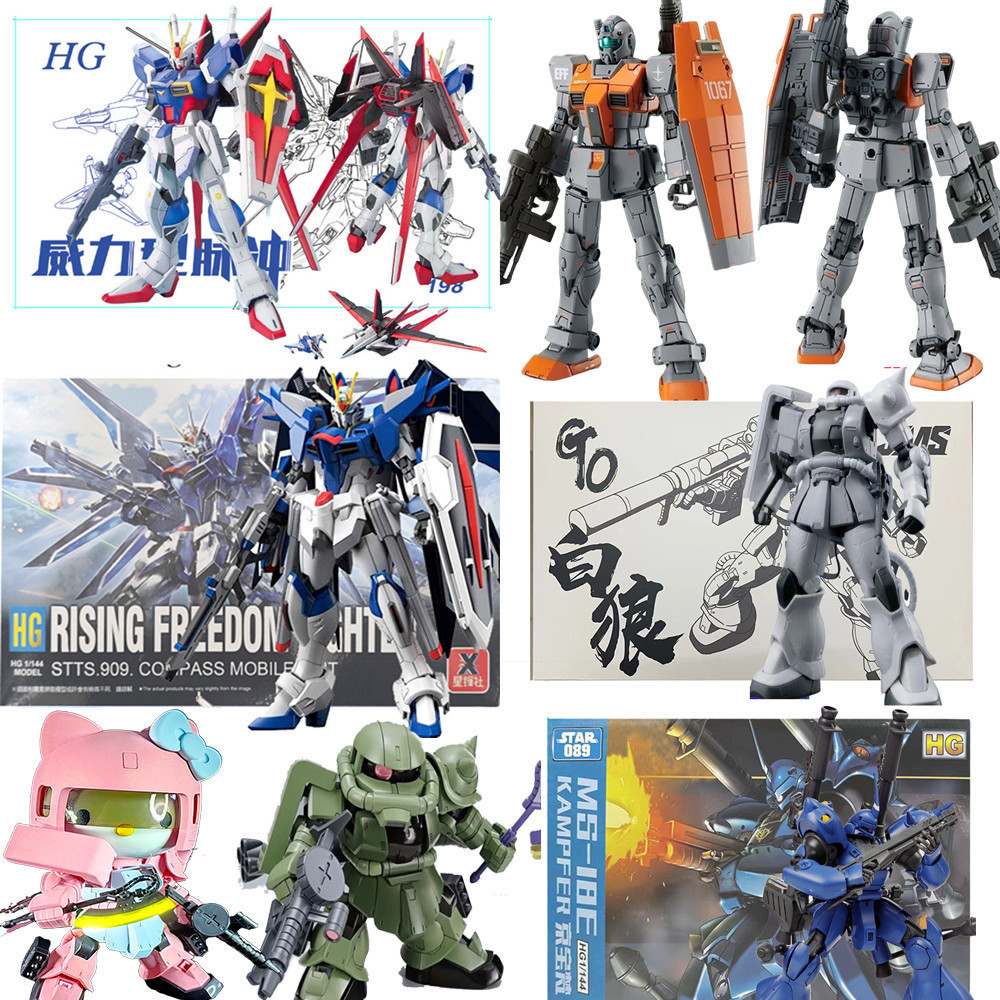 Hg RGM-79 GM Gundam Force Impulse Eagle Model Hg Rising Freedom Kampfer SD Hello Kitty Zaku Ii Đồ ch
