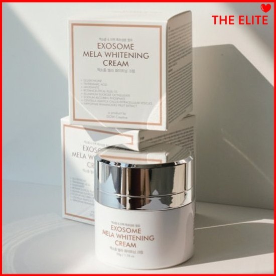 Kem Dưỡng Da Hỗ Trợ Dưỡng Trắng, Giảm Thâm Mờ Nám DOW Exosome Mela Whitening Cream 50G The Elite Sho