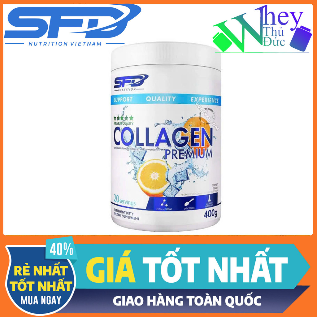 [20 Servings] Collagen Premium SFD 400g vị BlackCurrent – Bổ Sung Collagen Chất Lượng Cao, Dễ Hấp Th