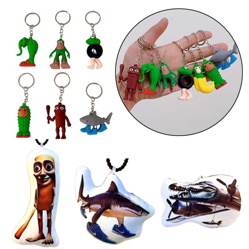 Brainrot Toy Tung Sahur Móc khóa với búp bê âm thanh