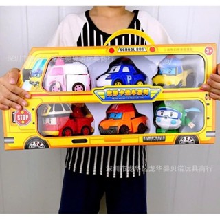 Set 6/8 Xe Đội Bay Siêu Đẳng Poli Cho Bé – Bộ Đồ Chơi Xe Ô Tô Màu Sắc Vui Nhộn – Thingkids