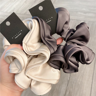  Dây Buộc Tóc Nữ Đơn Giản Phong Cách Mới Băng Đô Quấn Tóc Satin Dây Buộc Tóc Dây Cao Su 