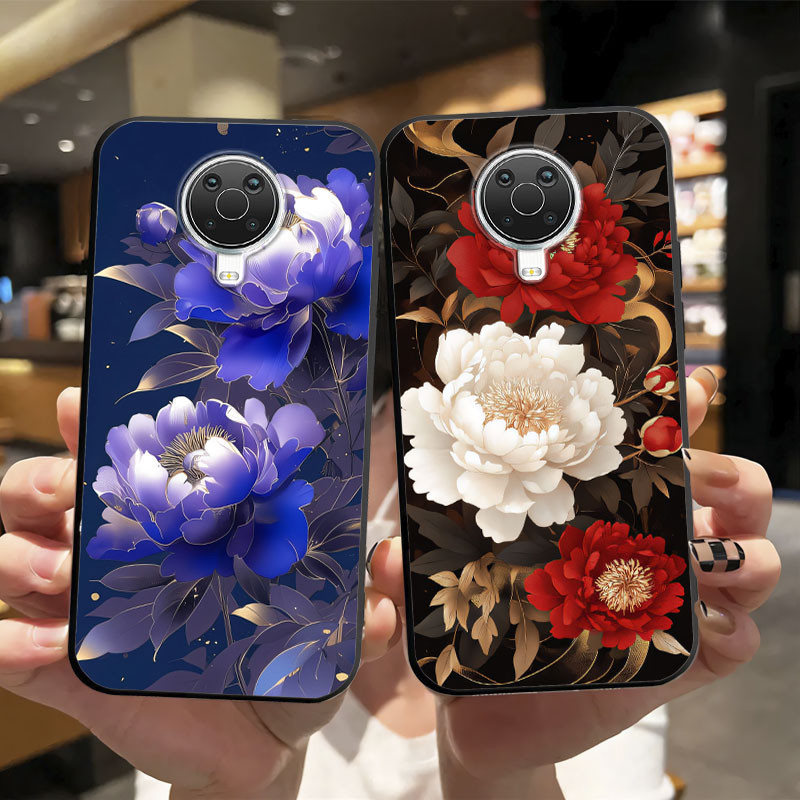 Hoạt Hình Dễ Thương Chó Mèo Cho Nokia G10 G20 G11 G21 Ốp Lưng Hoa Thời Trang Vỏ Bướm Silicon Mềm Chố