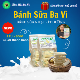 1KG Bánh Sữa Ba Vì Loại Nhạt Ít Đường Mới 2 Túi Khoảng 85 - 90 Thanh Sữa Tươi Cô Đặc Đặc Sản Ba Vì Milk
