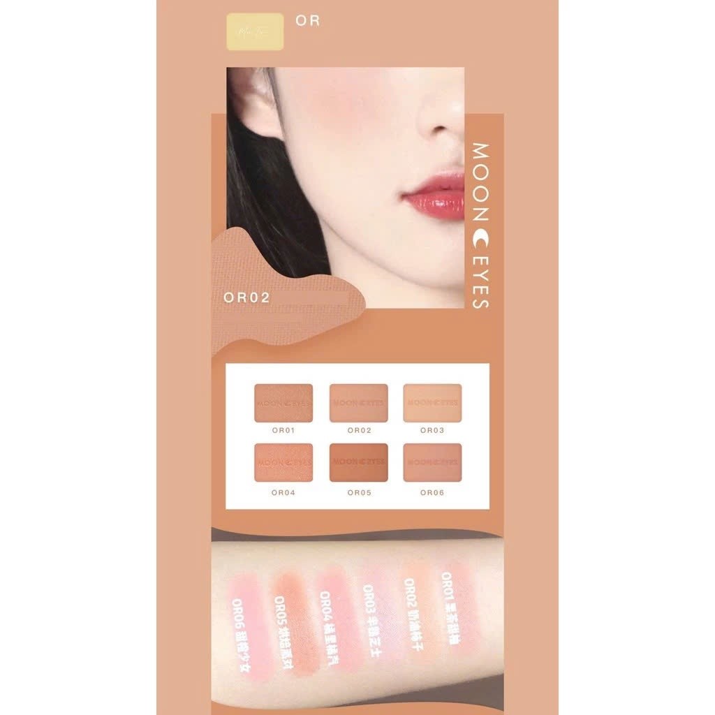 [MOON EYES] Phấn Má Hồng Moon Eyes Đơn Sắc Mịn Lì Tự Nhiên, Matte Blush, 6.5g | BigBuy360 - bigbuy360.vn