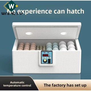 Máy ấp trứng gia cầm nhỏ WAPKTY, Máy ấp trứng điều khiển nhiệt độ thông minh, Máy ấp trứng điều chỉnh nhiệt độ hoàn toàn tự động 24 giờ Yên tĩnh Mô phỏng sinh học Giường nước gà vịt chim cút