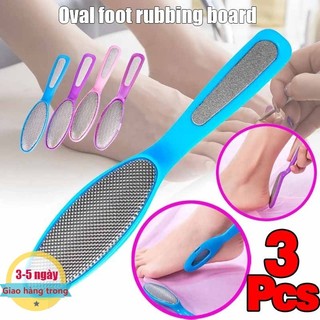 [3-5 ngày đến] 1 / 3 Cái Dụng cụ tẩy vết chai chân hai đầu - Dụng cụ làm móng chân bằng thép không gỉ có máy mài móng tay, Máy mài da chết để tắm / sử dụng tại nhà, Chăm sóc bàn chân chuyên nghiệp 17cm