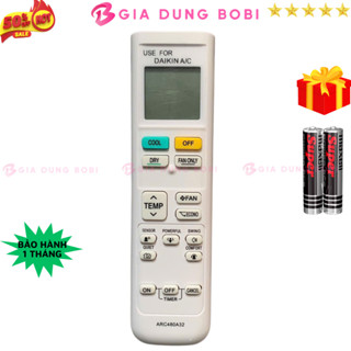 SKU253 - Điều khiển điều hoà DAIKIN Mã 07 ARC480A32 remote máy lạnh DAIKIN inverter - tặng kèm pin