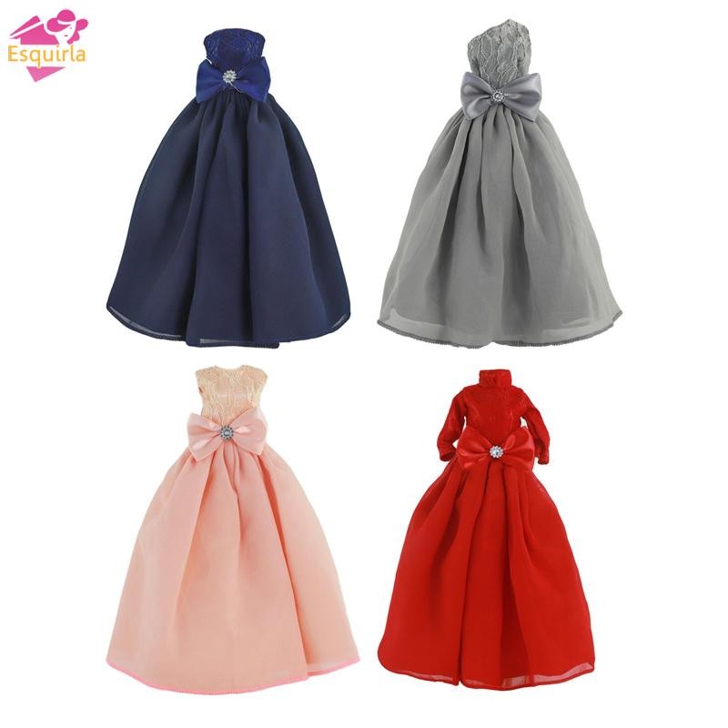 Esquirla 1 / 6 Váy Búp Bê Cưới 12 inch Búp Bê Dạ Hội Váy Choàng BJD Dress up 30cm Quần Áo Búp Bê Cho