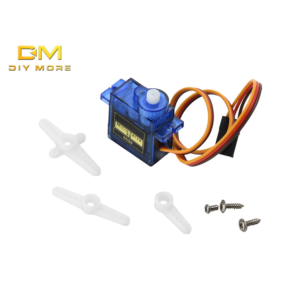 Diymore SG90 servo servo servo 180 độ bánh răng miễn phí kim loại phù hợp cho RC cánh tay robot serv