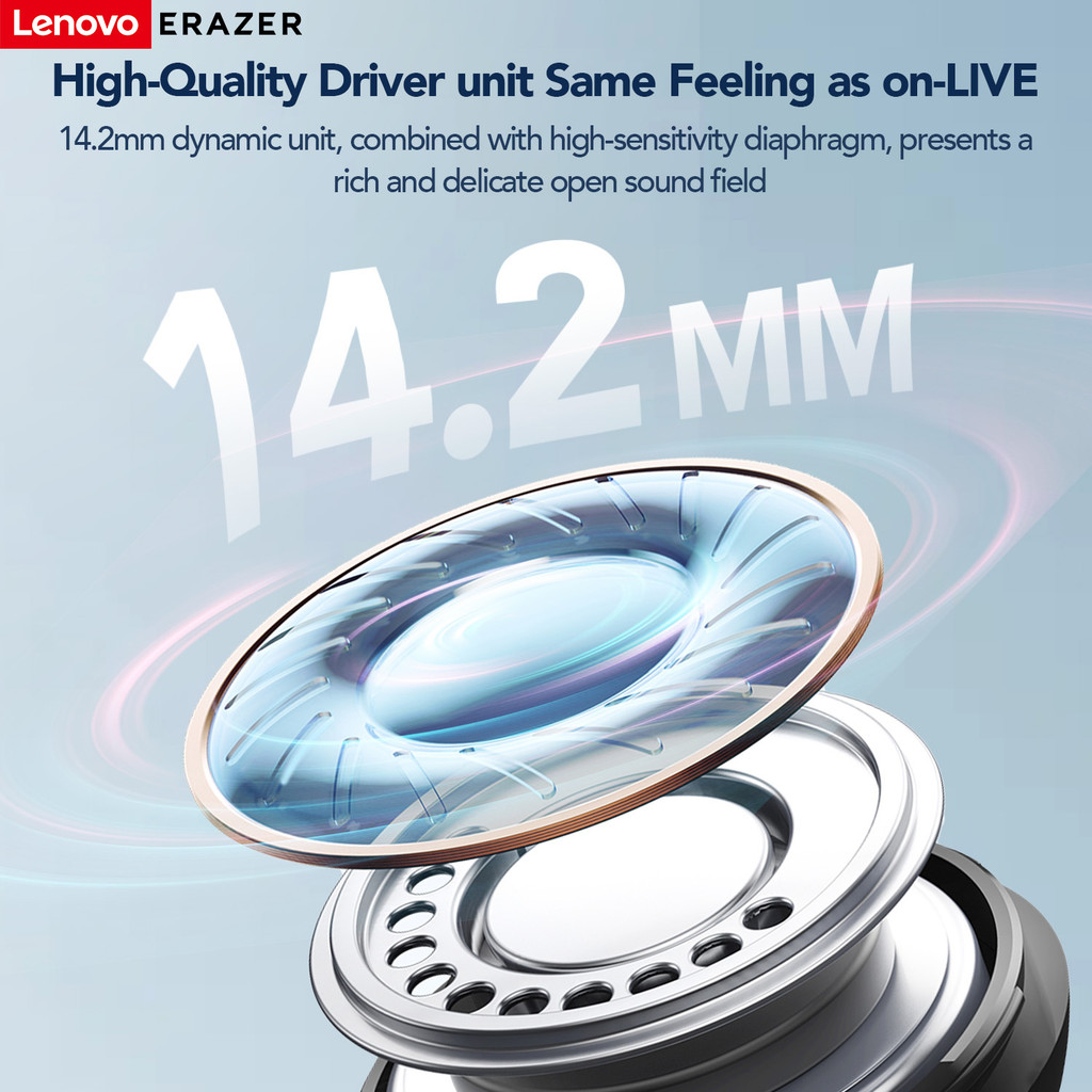 Lenovo ERAZER X5 OWS Tai nghe Bluetooth 5.4 Tai nghe giảm tiếng ồn Mini Tai nghe chống nước Chất lượng âm thanh HIFI có Mic | BigBuy360 - bigbuy360.vn