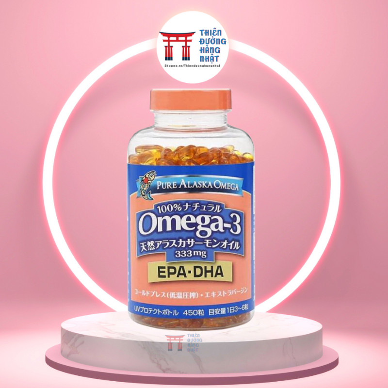 Viên Uống Dầu Cá Omega 3 Alaska 450 viên Nhật Bản