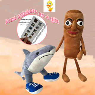 PLUS✨Tung Tung Tung Saur✨Ngộ nghĩnh tung Sahur & Tralalero Talalala Búp Bê Hoạt Hình Dễ Thương Nhân Vật Hoạt Hình Sang Trọng Đồ Chơi Nhồi Bông Sáng Tạo Cho Trẻ Em, Đồ Chơi Gậy Gỗ Cá Mập Plushie