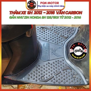 Thảm Để Chân Sh 2012 - 2016, Sh 125/150i Vân Carbon Chính Hãng Aristar. Thảm Sh 2012 - 2016