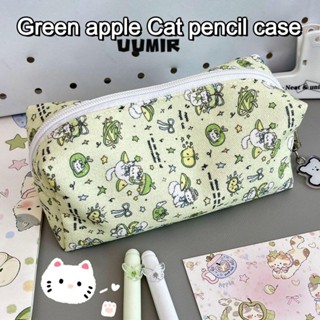Bút Chì UUMIR, Túi Đựng Bút Dung Tích Lớn Mèo Con Dễ Thương, Túi Đựng Văn Phòng Phẩm Vải Bền Đẹp Sinh Viên