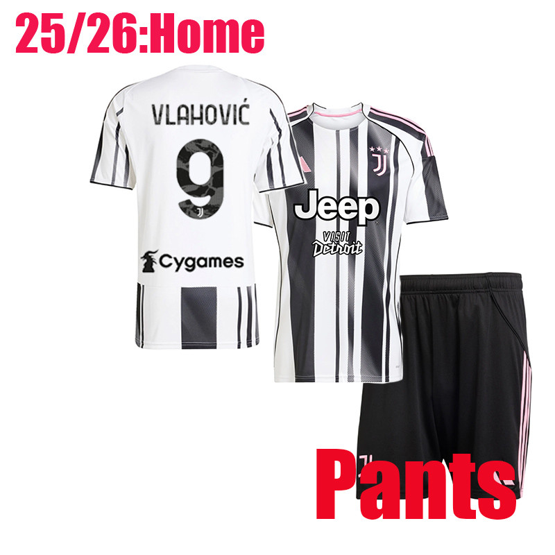 25 / 26 VLAHOVIC áo bóng đá 25 / 26 JuVenTus Home Jersey phù hợp với quần YILDIZ THURAM LOCATELLI CA