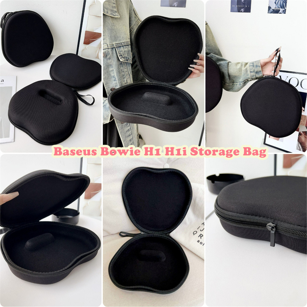 [Ngôi sao tương lai] Dành cho hộp đựng tai nghe Baseus Bowie H1 H1i Túi đựng tai nghe màu đen nguyên