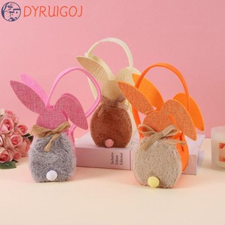 Túi quà tặng thỏ DYRUIDOJ, Túi quà chú thỏ Phục sinh dễ thương sang trọng, Giỏ đựng kẹo lễ hội thủ công sáng tạo Đóng gói đồ ăn nhẹ