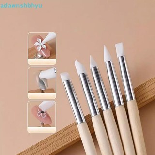 Adawnshbhyu 1 Cái Silicon Móng Tay Nghệ Thuật Bút Bàn Chải UV Gel Ba Lan Đầu Hình Ảnh 3D DIY Chấm Ba Lan Bàn Chải Điêu Khắc Bút DIY Dụng Cụ Làm Móng Tay VN