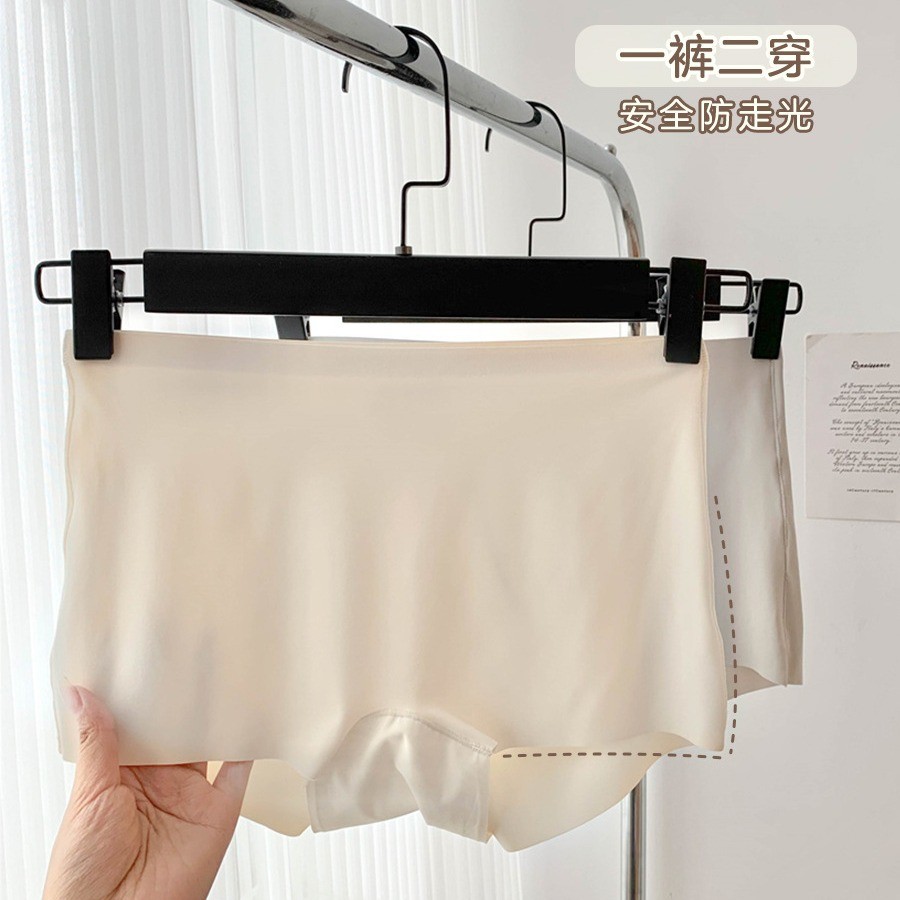 Mật Ong Mông Boxer Nhỏ ~ Liền Mạch Mông Quần Lót Nữ Boxer Ice Silk Mùa Hè Mỏng An Toàn Quần Nữ