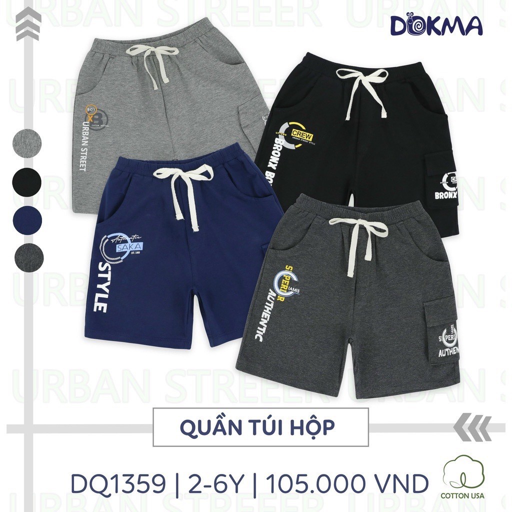 Quần đùi DOKMA cho bé trai DQ1292