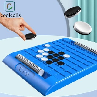 Trò chơi bảng chiến lược đảo ngược COOLCELLS, Trò chơi trên bàn tương tác giữa cha mẹ và con cái Cờ vua lật màu đen trắng, Chạm lật Montessori với túi lưu trữ Bộ trò chơi tương tác trẻ em