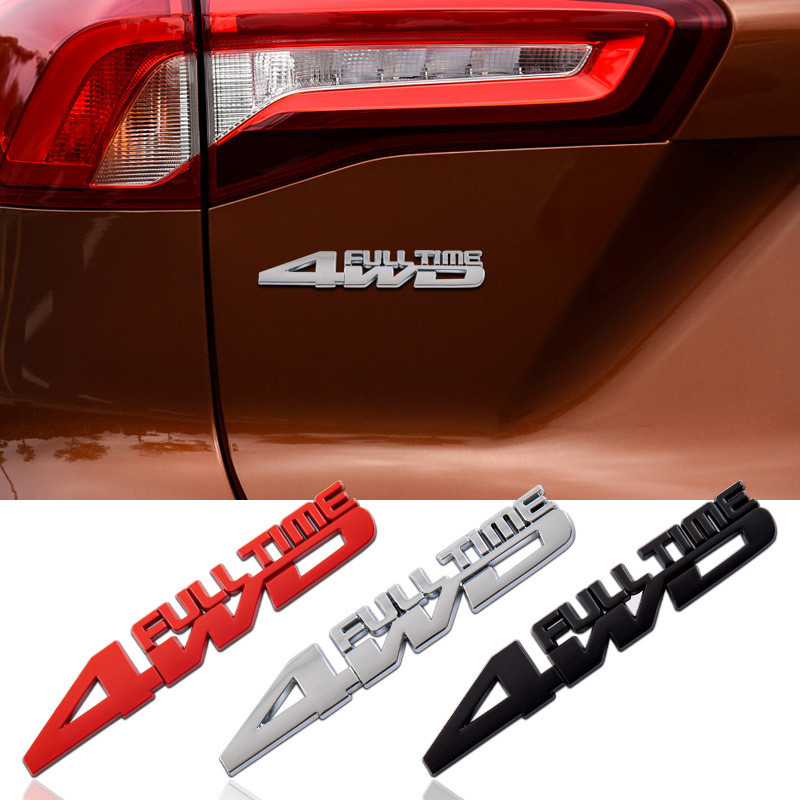 4wd Logo Ô Tô Logo Kim Loại 4x4 Nhãn Dán Xe Địa Hình Xe 4wd Logo AWD Nhãn Dán Trang Trí Xe Hơi Đuôi 