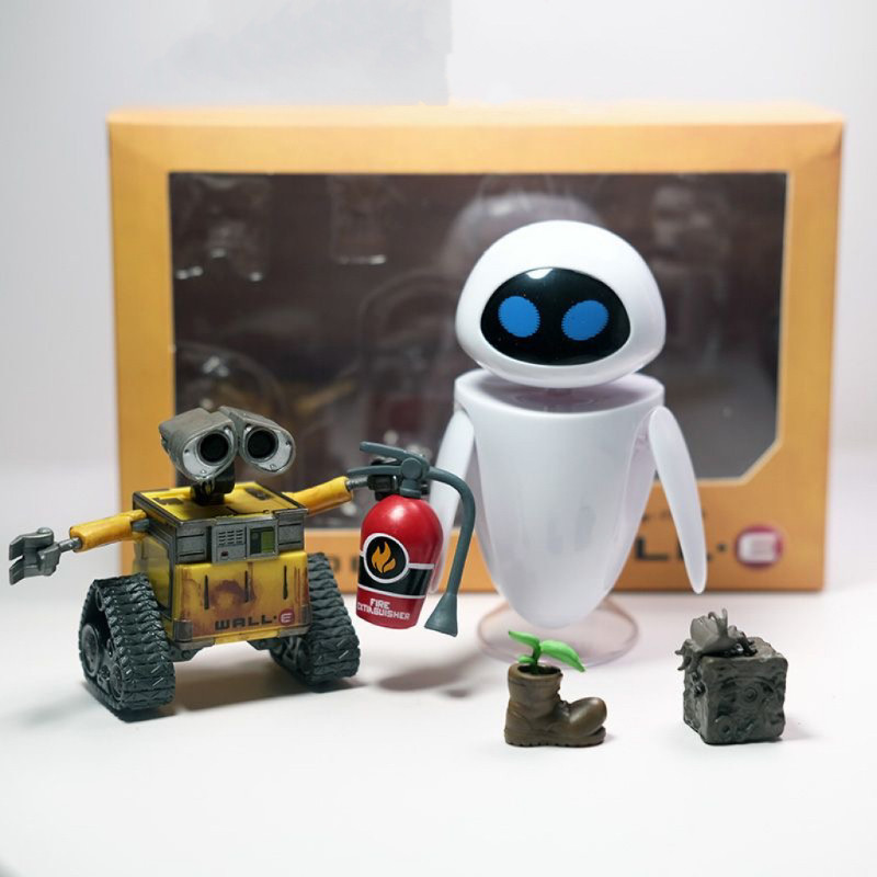 Wall-E Robot Movie Wall.E & Eve Set Đóng Hộp Nhân Vật Hành Động Mô Hình Đồ Chơi Sưu Tập