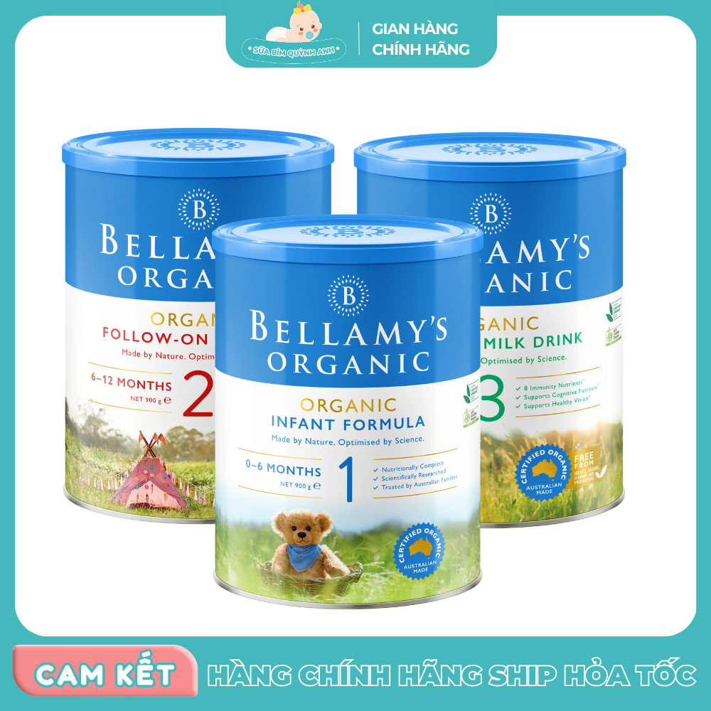 Sữa công thức Bellamy's Organic Classic, sữa công thức hữu cơ Bellamy hỗ trợ bé phát triển toàn diện