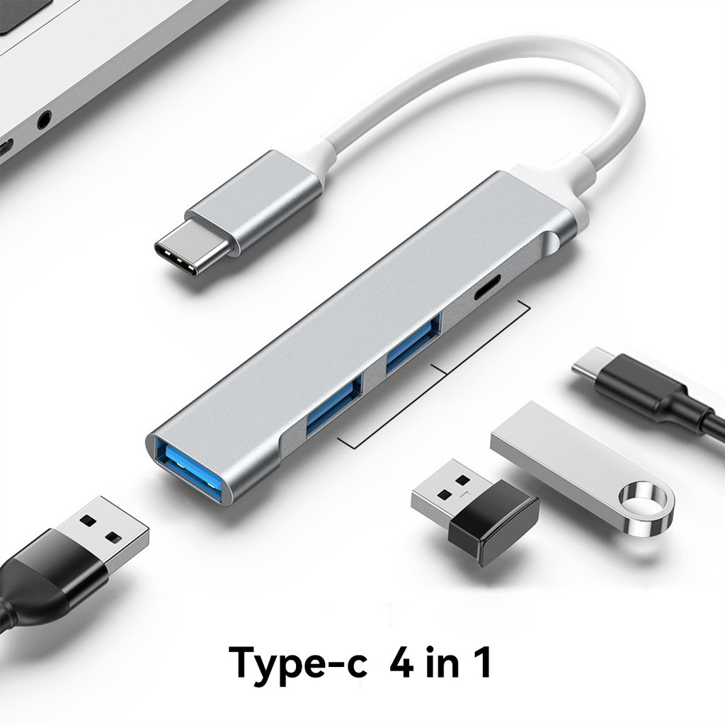 -CLUBLU- HUB Bộ Chia Cổng Chuyển Đổi USB3.0 to Type-C Lighting 4in1 cho PC MacBook Laptop Điện Thoại | BigBuy360 - bigbuy360.vn