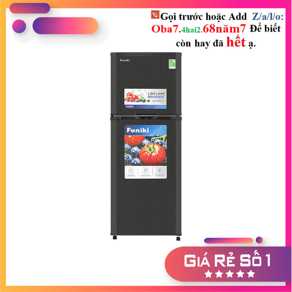 Sale HR T6209TDG  --- Tủ lạnh Funiki 209 lít HR T6209TDG