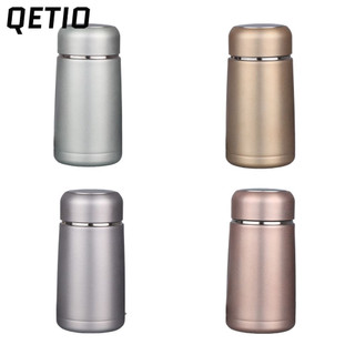 QETIO Cốc cà phê 350ML Du lịch Bình nước chống rò rỉ bằng thép không gỉ