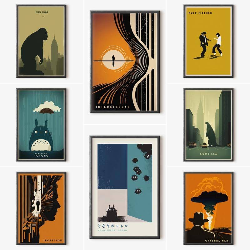 Poster Totoro | Poster Studio Ghibli | Miyazaki Canvas Poster Studio Ghibli Trang Trí Totoro Nghệ Th