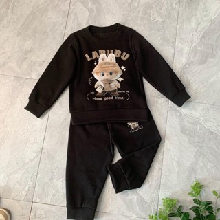  Bộ thu đông bé gái Labubu cho bé  đồ bộ labubu cho bé gái  từ 10-45kg chất nỉ | Đậu Đậu 