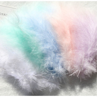 Set túi 50-100 lông vũ size 7-17cm mềm mại, nhiều màu để trang trí chụp ảnh, decor nghệ thuật