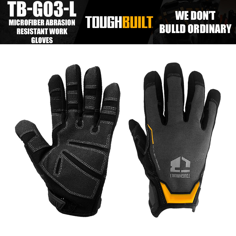 ToughBuilt TB-G03-L / TB-G03-XL Găng tay làm việc chống mài mòn sợi nhỏ Phụ kiện dụng cụ bảo vệ