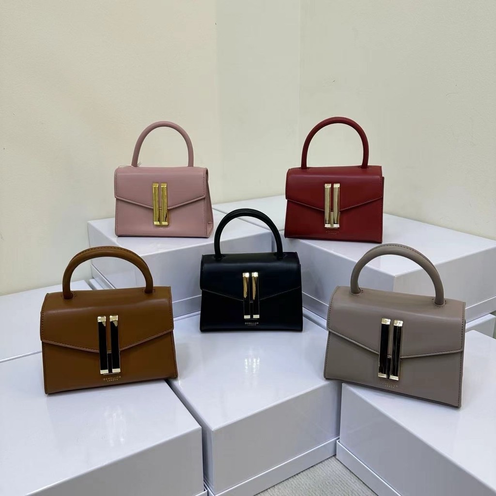 Demellier túi Diana Túi xách tay cổ điển Túi đeo vai khóa thời trang Túi đeo chéo cao cấp