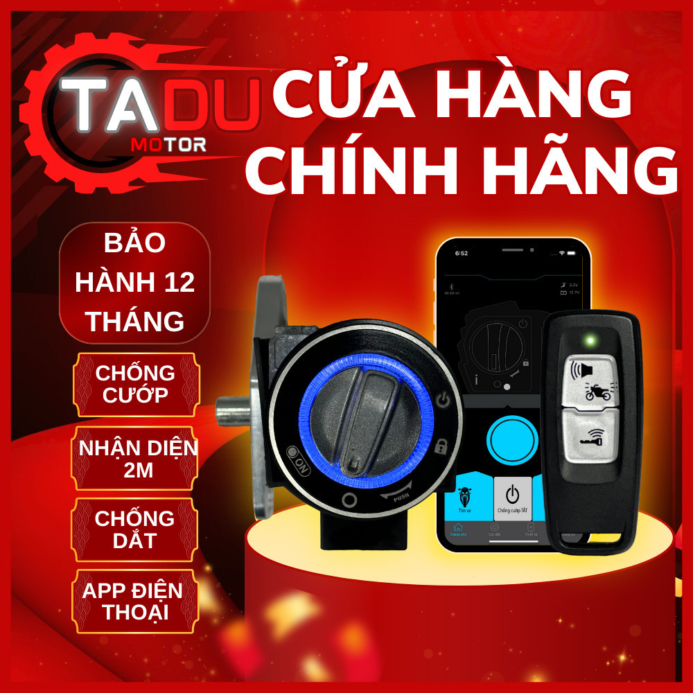 Smartkey APP Kết Nối 📱Dành Cho SH Ý,EX135/150/155,MIO M3,SIRIUS FI,LUVIAS,JUPITER Thay Thế Ổ Khoá Cơ