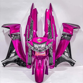 Dàn áo xe Sirius 50/110cc - Hồng Candy, Đen - Nhựa ABS cao cấp Tặng Tem PVC 3 lớp