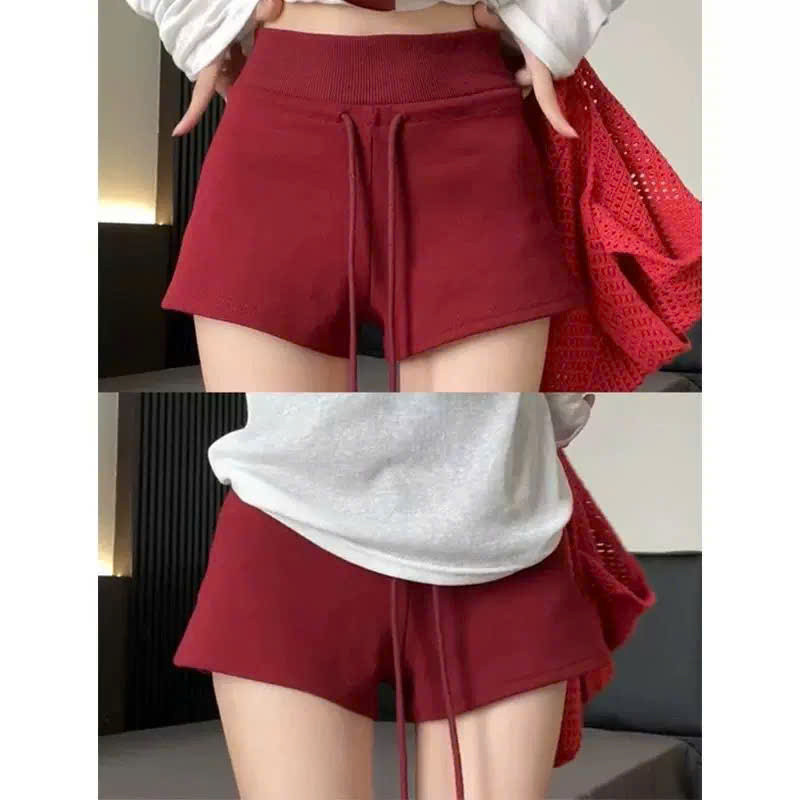 Quần đùi nữ quần short cạp cao ôm eo tôn dáng chất liệu nỉ hai da cao cấp | BigBuy360 - bigbuy360.vn