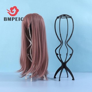 BMPEIC 1 Cái Có Thể Gập Lại Giá Đỡ Tóc Giả Giá Đỡ Màn Hình 20 Inch Dụng Cụ Du Lịch Tóc Giả Đứng Cho Kiểu Dáng Màn Hình Nữ Tóc Giả Dài Mới