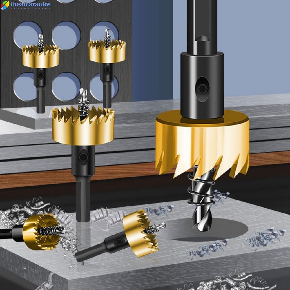 (Clearance)High Speed Steel Hole Saw Cutter Set for Wood Plastic PVC Reliable and Efficient(THEAM-VN