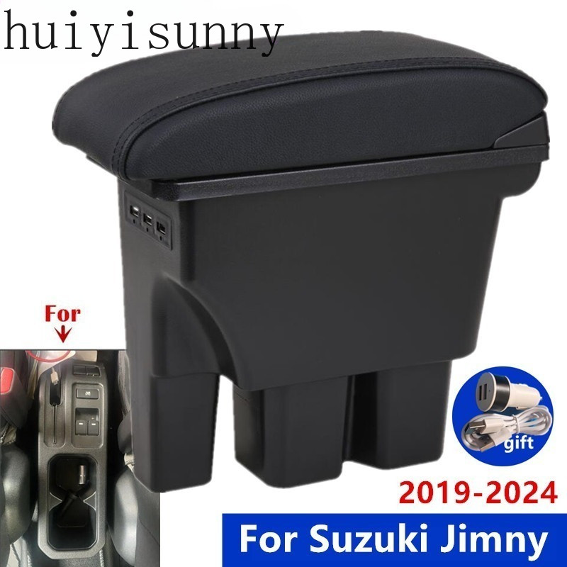 HYS Dành Cho Suzuki Jimny Tay Hộp Dành Cho Suzuki Jimny JB74 Tay Xe Ô Tô Hộp Bảo Quản 2019-2024 Retr