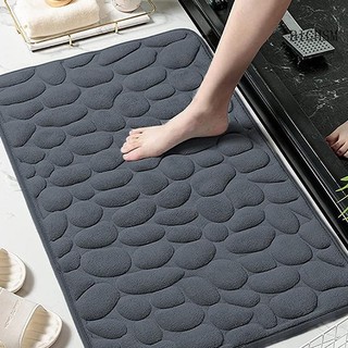 Bighsm Nhà Cobblestone Dập Nổi Cửa Thảm Cửa Phòng Tắm Đơn Giản Gió Hút Chân Thảm Phòng Tắm Thảm Chống Trơn Trượt Thảm Sàn SKK